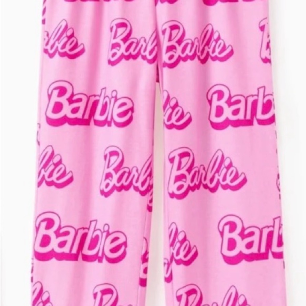 Barbie Kids Pajama Bottoms - Pink and White *** BRAND NEW ***
